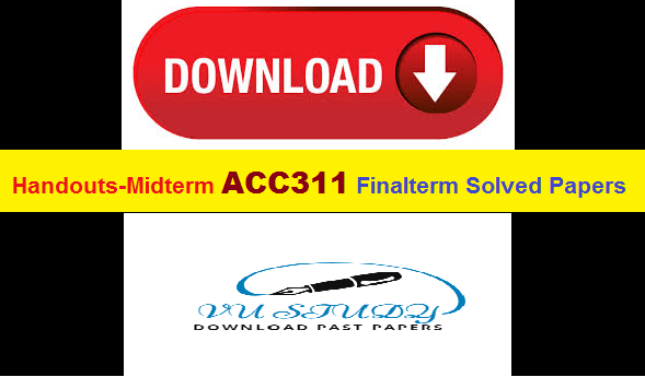 ACC311 Midterm Papers