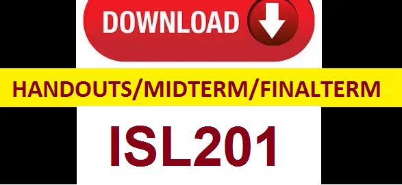ISL201 handouts midterm and final term solved papers