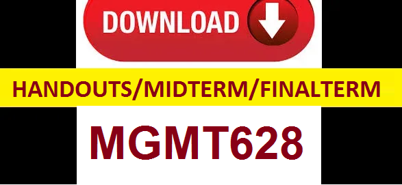 MGMT628 handouts midterm and final term solved papers