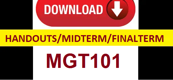MGT101 handouts midterm and final term solved papers