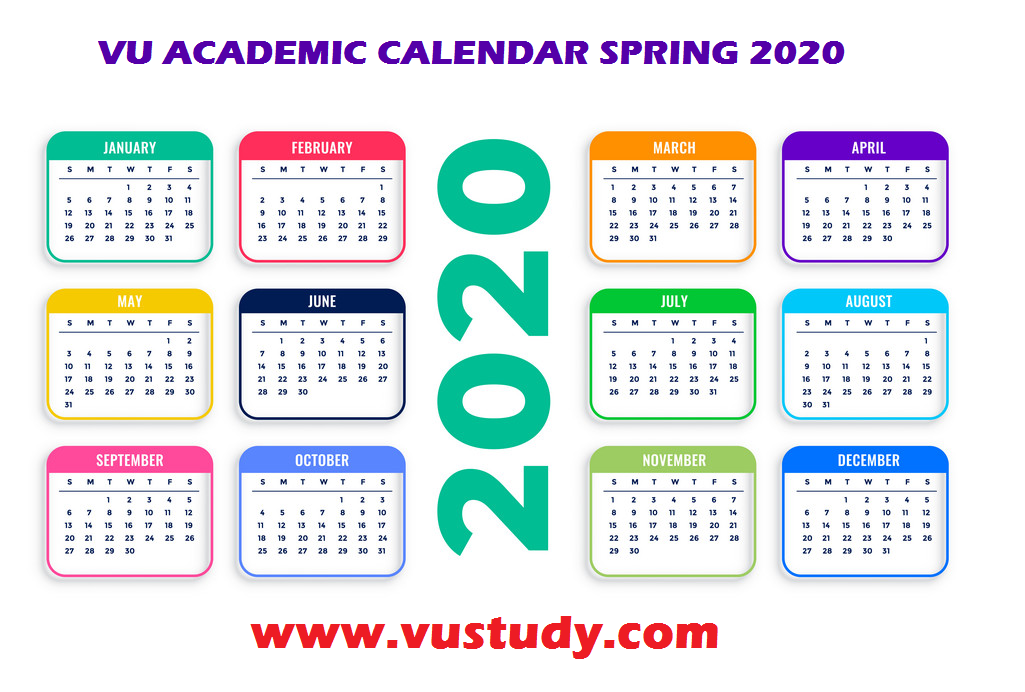 Virtual University Academic Calendar Spring 2020