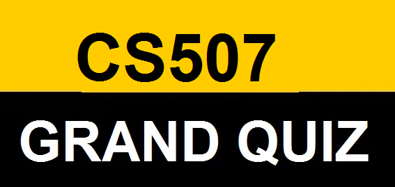cs507 grand quiz