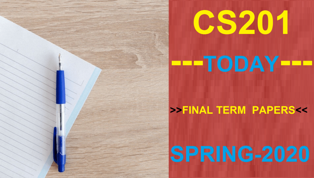 Cs201 past papers final term solved by waqar image