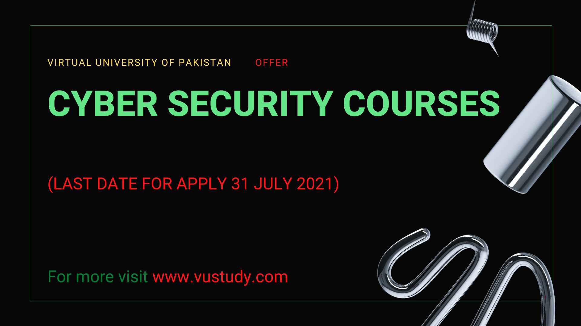 Cyber Security Course ,Virtual University Cyber Security Courses